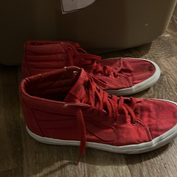 Men's VANS size 12 red and white with a lot of life - Picture 5 of 5